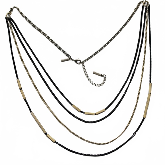 Lia Sophia Jewelry - Necklace, Lia Sophia, Chain Style Black Goldtone